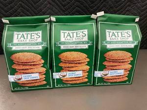 Set of 3 Tate's Bake Shop Coconut Crisp Cookies 7oz