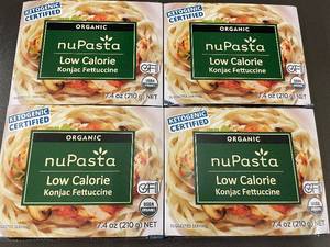 lot 13 image: Organic nuPasta Low Calorie Konjac Fettuccine 7.4 oz (Set of 4)