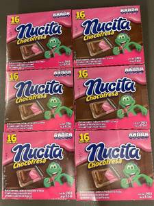 lot 28 image: Set of 6 Nucita Chocofresa Candy Packs, 16 Pieces Each