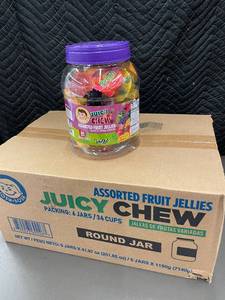 lot 29 image: Juicy Chew Assorted Fruit Jellies - 6 Jars with