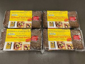 lot 186 image: Set of 4 Mestemacher Natural Sunflower Seed Bread Loaves