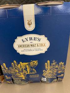lot 481 image: Lyres Non-Alcoholic American Malt & Cola 8-Pack