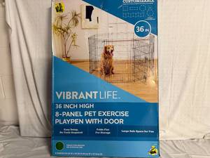 Vibrant Life 36in 8 Panel Pet Playpen