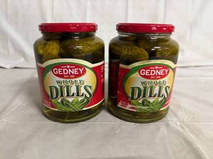 lot 93 image: 2 Gedney Whole Dill Pickles