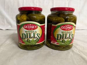lot 94 image: 2 Gedney Whole Dill Pickles