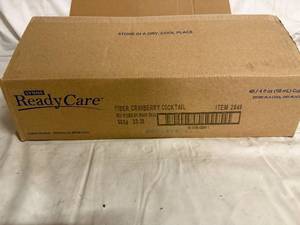 lot 103 image: 48 Pack of Ready Care Fiber Cranberry Cocktail