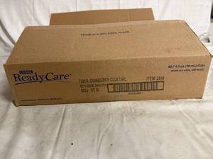 lot 104 image: 48 Pack of Ready Care Fiber Cranberry Cocktail