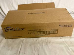lot 105 image: 48 Pack of Ready Care Fiber Cranberry Cocktail
