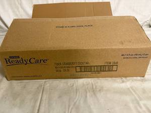lot 106 image: 48 Pack of Ready Care Fiber Cranberry Cocktail