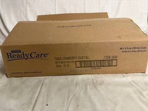 lot 107 image: 48 Pack of Ready Care Fiber Cranberry Cocktail