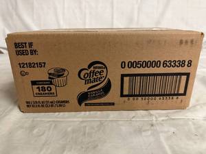 lot 120 image: 180 Pack of Coffee Mate Cream Packets - Vanilla Caramel