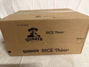 lot 124 image: 12 Bags of Quacker Salted Caramel Rice Thins