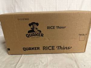 lot 126 image: 12 Bags of Quacker Salted Caramel Rice Thins