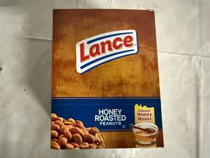 lot 137 image: 12 Packs of Lance Honey Roasted Peanuts