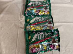 lot 144 image: 3 Bags of Andes Creme De Menthe Eggs