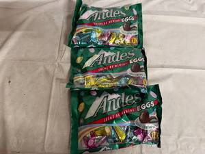lot 146 image: 3 Bags of Andes Creme De Menthe Eggs