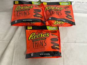 lot 149 image: 3 Bags of Reeses Dark Chocolate Thins