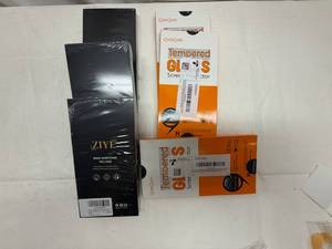 lot 7 image: 3 Cell Phone Cases & 3 Screen Protectors