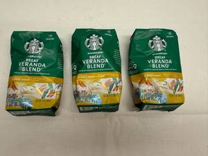 lot 16 image: 3x 12oz Decaf Veranda Blend-Starbucks