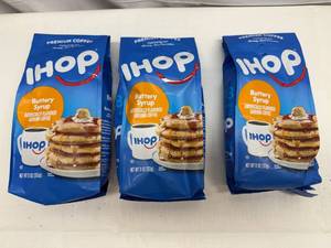 lot 28 image: 3x 12oz Ihop Buttery Syrup