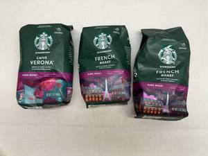 lot 34 image: 3x 12oz Starbucks Variety