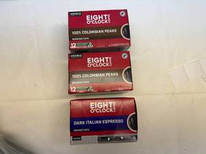 lot 35 image: 3x 12 K-cups Eight Oclock