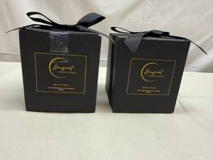 lot 59 image: MM. 2x Hengreat Scented Soy Candles-Cherry Berry