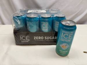 lot 60 image: MM. 12x 16oz Sparkling Ice Caffeine-Tropical