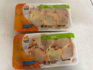 lot 74 image: DD. 2x Family Pack Chicken Thighs-Golden Plump