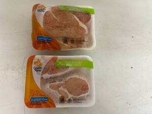 lot 78 image: DD. 2x Boneless Skinless Breast Fillets-Golden Plump