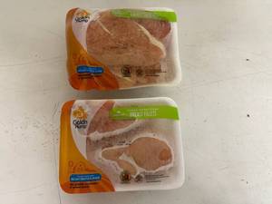 lot 80 image: DD. 2x Boneless Skinless Breast Fillets-Golden Plump