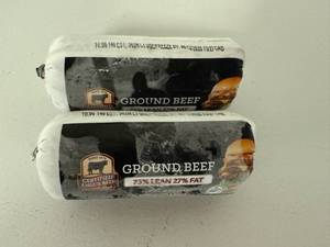 lot 82 image: CC. 2x 1lb Certified Angus Beef-73% Lean 27%Fat