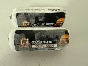 lot 83 image: CC. 2x 1lb Certified Angus Beef-73% Lean 27%Fat