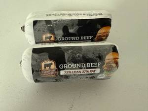 lot 84 image: CC. 2x 1lb Certified Angus Beef-73% Lean 27%Fat