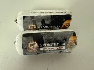 lot 85 image: CC. 2x 1lb Certified Angus Beef-73% Lean 27%Fat