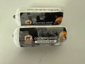 lot 87 image: CC. 2x 1lb Certified Angus Beef-73% Lean 27%Fat