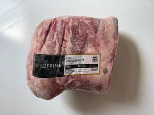 lot 100 image: CC. 7.95lbs USA Prime Pork Shoulder Butt