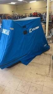 lot 5 image: Clam Kenai Fishing Ice Shelter with Seat