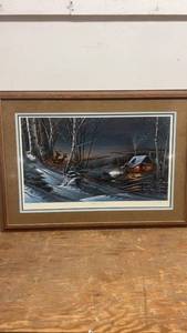lot 13 image: Framed Art Print Evening With Friends by Terry Redlin