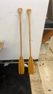 lot 41 image: Pair of Wooden Canoe Paddles