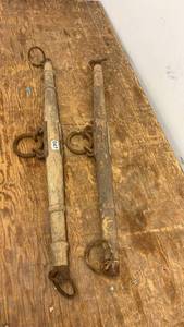 lot 47 image: Set of 2 Vintage Rustic Wooden Yokes