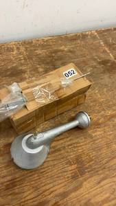 lot 52 image: Vintage Cast Metal Garden Sprinkler Head with Original Box
