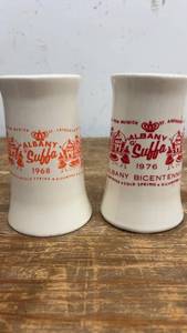 lot 58 image: Pair of Albany Bicentennial 1968 and 1976 Ceramic Tankards