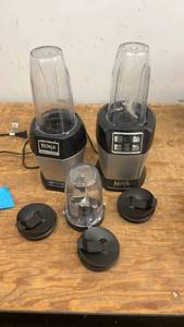 lot 61 image: Set of 2 Ninja Professional Blenders with Accessories