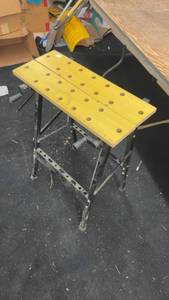 lot 86 image: Foldable Workbench with Adjustable Sawhorse