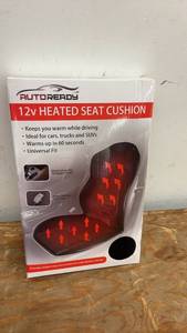 lot 90 image: 12V Heated Seat Cushion with Auto Ready Technology