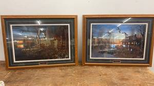 lot 96 image: Pair of Signed Jim Hansel Prints Complete Serenity and Passing Through