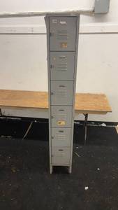 lot 109 image: Used 6-Door Vertical Metal Locker