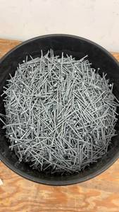 lot 112 image: Bucket of Galvanized Nails