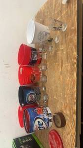 lot 139 image: Collection of Beer Buckets and Promotional Glassware